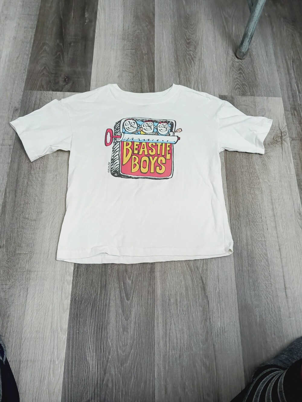 White Graphic Beastie Boys Kids Tee Size 8